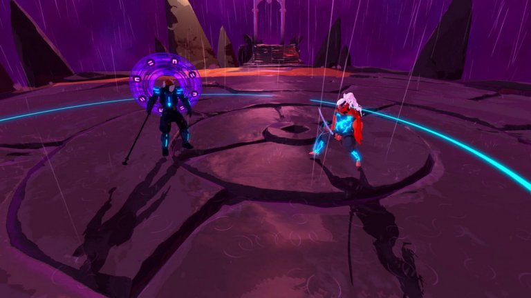 Furi (PC, PS4, Xbox One) 
Веднъж на няколко години се появява игра, която наистина ще тества нервите ви. За по-голямата част от десетилетието това бе поредицата Dark Souls, но през 2016 г. се появи една скромна игра с ограничен бюджет, която си постави за задача да предизвика всяка частица от тялото ви: Furi.
Екшън със стилизирана графика, който на практика представлява колекция от битки с босове, Furi изисква от вас несломимо упорство, здрави нерви и невероятно прецизни реакции. Студиото The Game Bakers ви дава арсенал от различни атаки с оръжия, който постепенно се разширява с нарастващата трудност на играта. Как и колко бързо ще ги комбинирате е ключът към успеха. Furi е безмилостна, но  адски удовлетворяваща, когато най-сетне преодолеете поредното препятствие.