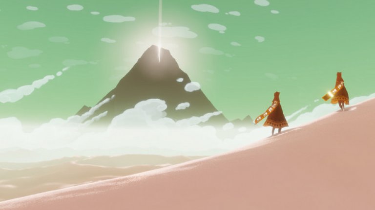 Journey (за Playstation 3)
Ако ви влече арт аспектът на игрите, Journey е един от най-подходящите избори. Кратка, но запомняща се и достъпна игра с уникална концепция, в която изследвате руините на един красив свят и той няма как да не остави нещо в сърцето ви.