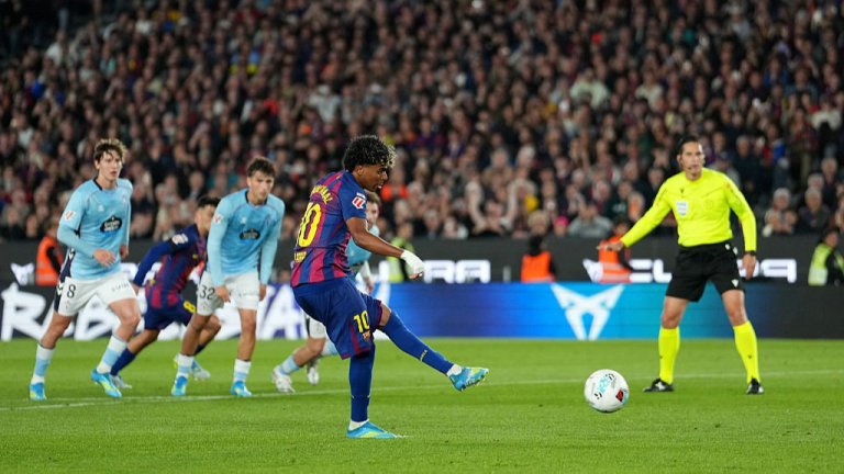 Ямал донесе важни три точки на Барселона, но напусне терена с контузия