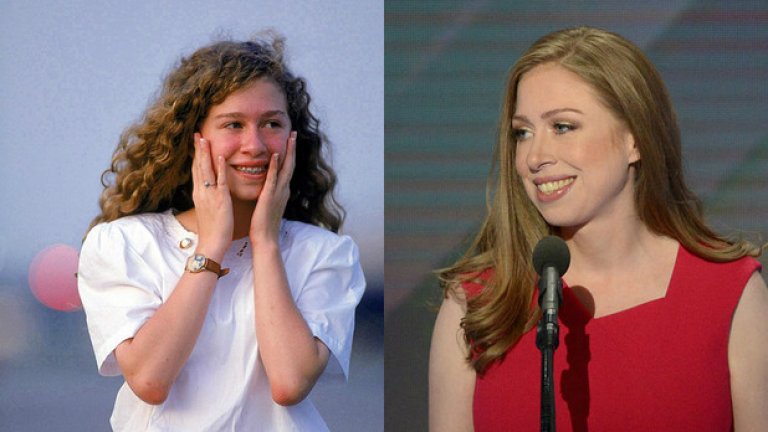 Челси Клинтън днес е на 36 години и е вицепрезидент на Фондация Клинтън. Само преди ден се яви на Националната конференция на Демократическата партия, за да подкрепи президентската кампания на майка си Хилари Клинтън.