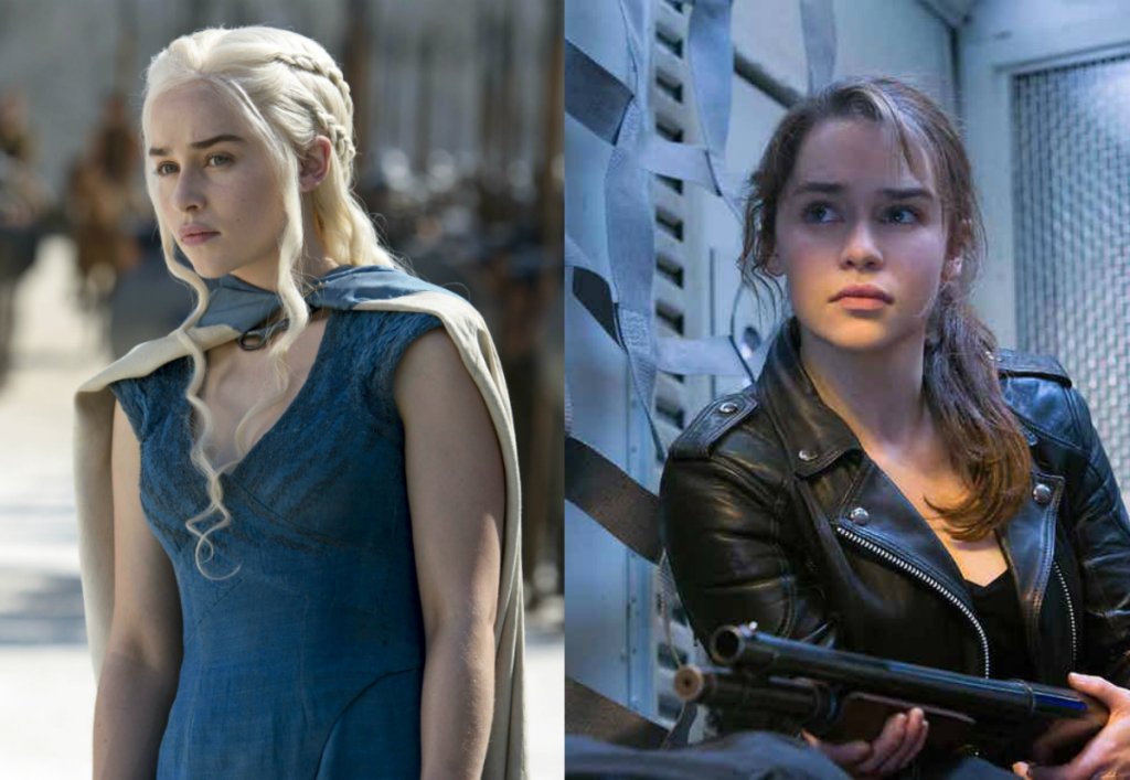 Емилия Кларк – „Терминатор: Генисис” 

Колкото и силна мацка да е Кларк в Game of Thrones като Денерис, то все пак там борави с дракони и не си я представяме с огнестрелно оръжие в ръка. Все пак точно така я виждаме в рлята й на Сара Конър през 2015