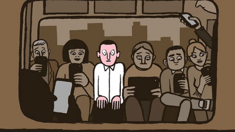 Странникът в метрото - Жан Жулиен (Jean Jullien)