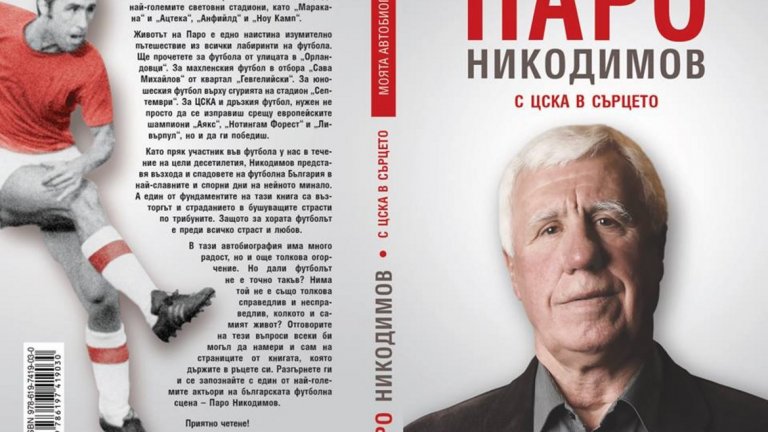 В книгата Паро, както го наричат всички, описва цели епохи и десетки големи личности от най-популярната игра. Разказва досега непознати истории от великите мачове на ЦСКА с „Интер", „Аякс", „Нотингам Форест", „Ливърпул" и „Байерн", както и за големите дербита с „Левски".