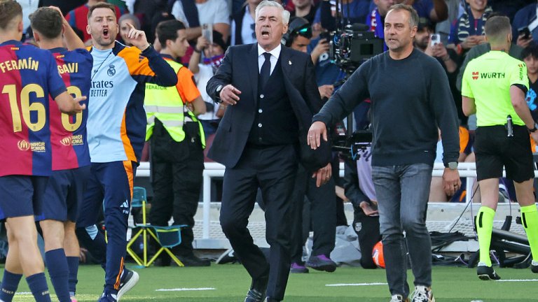 Анчелоти: Играхме срещу голям отбор; Флик: Все още не сме шампиони