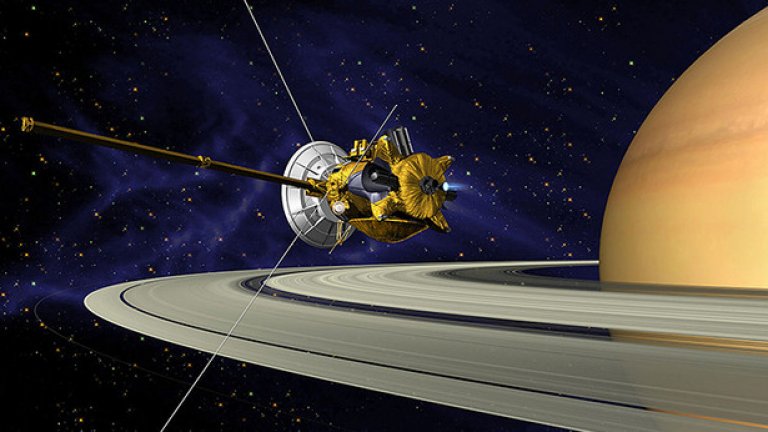 След 7 години космическият апарат Касини-Хюйгенс достигна Сатурен и се зае да изучава планетата и нейните спътници. 
