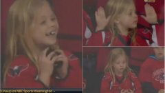 Хокеист подари шайба на малко момиченце, тя го дари с най-чаровната усмивка (видео)