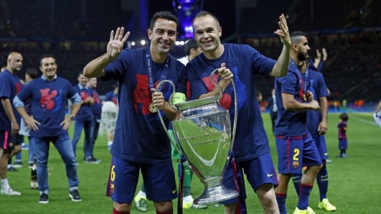 8. Историческата титла
Барселона спечели петия си трофей в Шампионската лига през 2015-а, а Иниеста изравни Кларънс Зеедорф, като и двамата, заедно с Шави и Меси, имат по четири трофея в най-престижния европейски клубен турнир.