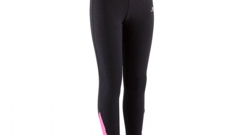 Дълъг спортен клин за момиче, черен