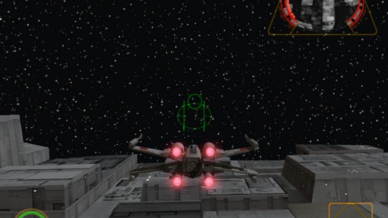 Rogue Squadron II: Rogue Leader
GameCube
Rogue Squadron II: Rogue Leader е една от първите игри, които накараха недоверчивите геймъри да погледнат по-сериозно на симпатичното малко лилаво кубче – конзолата GameCube. Благодарение на зрелищния си геймплей и ефектния преход от анимирани сцени към интерактивни моменти, играта ни показва защо немците от Factor 5 бяха сред майсторите на хардуера на Nintendo. Още първото ниво, в което атакувате Звездата на смъртта, грабва вниманието, а след това ще продължите разходката си из познати места като Хот и ще се изправите срещу титаничните АТ-АТ машини. 
Доброто управление и постепенно повишаващата се трудност са в основата на Rogue Squadron II: Rogue Leader. Не пропускайте и нейното продължение Rogue Squadron III: Rebel Strike, където битките вече ви пренасят и на земята, при това в кооперативен режим.