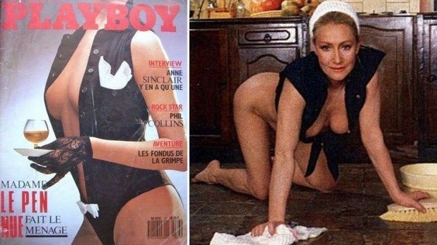 Пиерет льо Пен решава да се снима в гола фотосесия за Playboy тъкмо когато Жан-Мари се кандидатира за президент