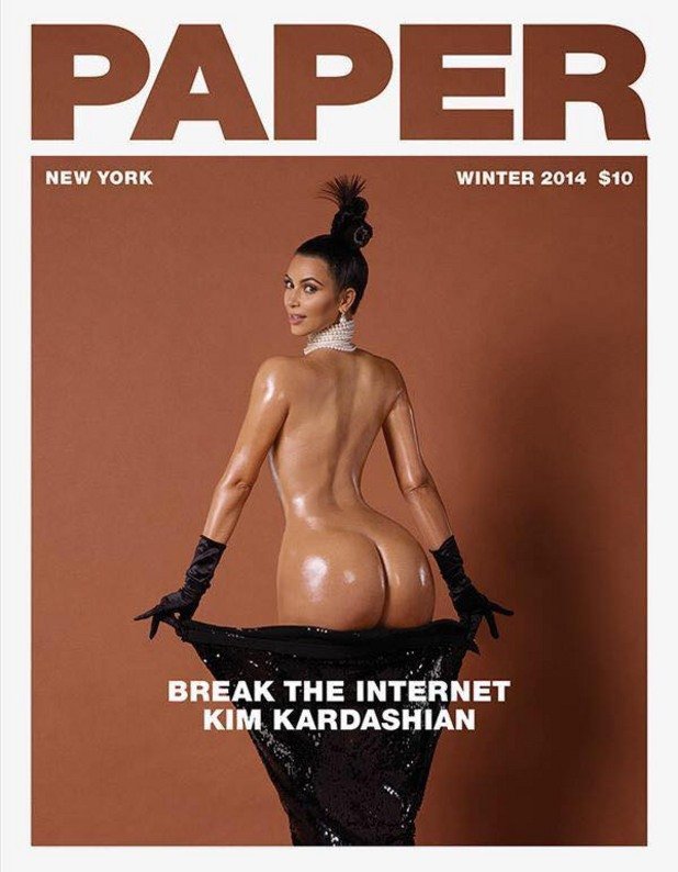 "Вече бяхме говорили с нея, но главният редактор не беше съгласен и ни каза: "Ким Кардашиян ще се появи на корицата на списанието само през трупа ми!".