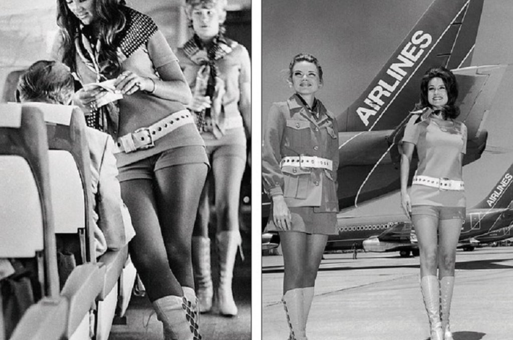 Кадри на стюардеси от Southwest Airlines през 1973