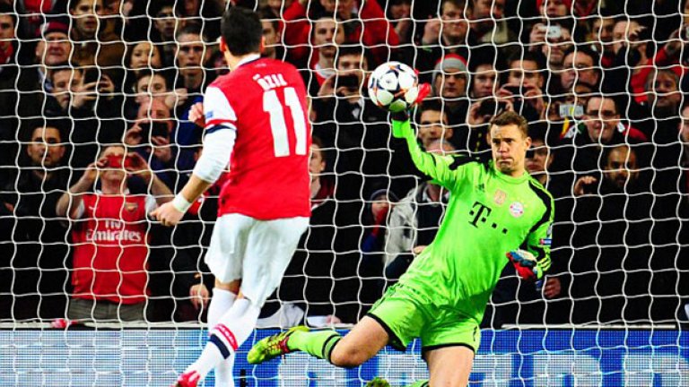 Йозил би слабо, но и Нойер реагира добре. Стражът заяви, че е знаел какво да очаква от приятеля си и вероятно е така