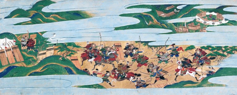 Картина, изобразваща битка от Ониновата война