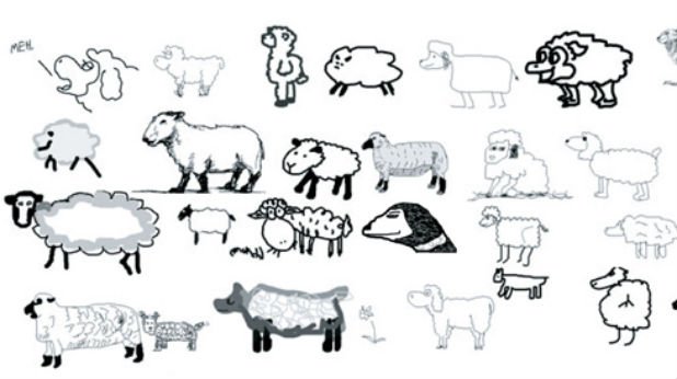 Пренебрежително малка част от нарисуваните 10 хиляди овце