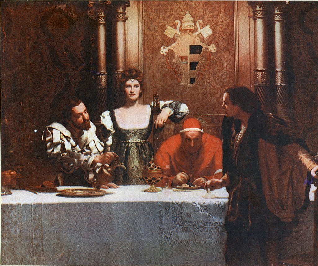 A_Glass_of_Wine_with_Caesar_Borgia_-_John_Collier