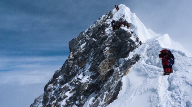 Връх Еверест
Най-високата планина в света беше успешно изкачена през 1953-та. Оттогава има хиляди успешни експедиции, но никога не бива да се забравя, че на всеки 100 успешни експедиции, между 4 и 5 завършват фатално