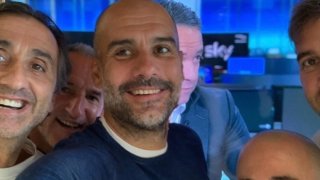 Селфито на Пеп и помощниците му след отмяната на наказанието бързо-бързо изчезна