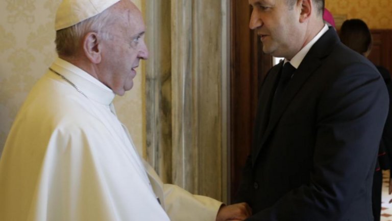 Румен Радев на аудиенция при папа Франциск
