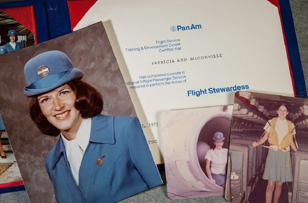 Синята униформа на Pan American Airlines, документирана през 1973