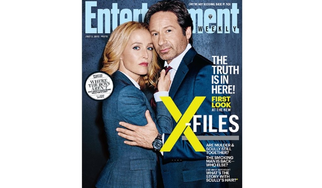 А малко след това Джилиан Андерсън и Дейвид Духовни се появиха на корицата на сп. Entertainment Weekly