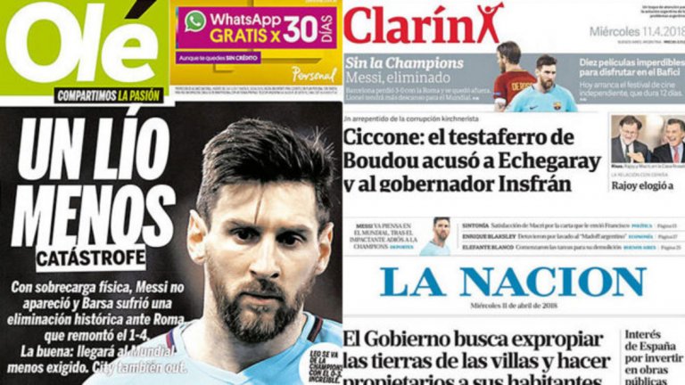 В Аржентина се радват на отпадането на Барселона