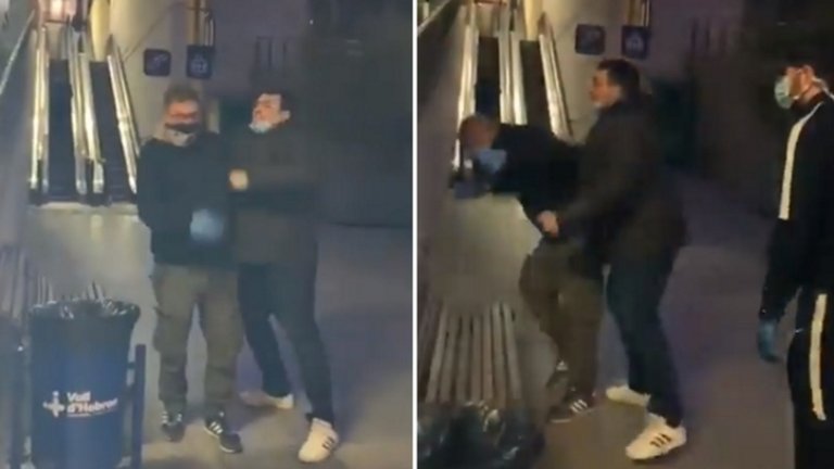 "Бягай, ку*ко": Ултраси на Барса нападнаха фен на Еспаньол пред болница (видео)