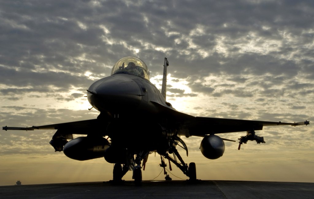 Air Guard F-16s fly air sovereignty alert missions