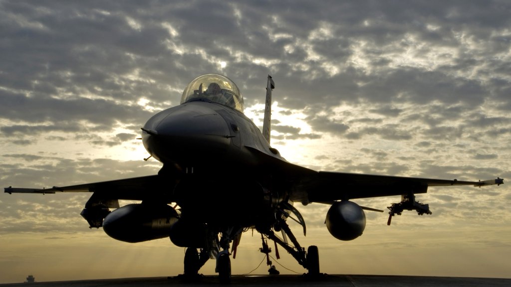 Air Guard F-16s fly air sovereignty alert missions