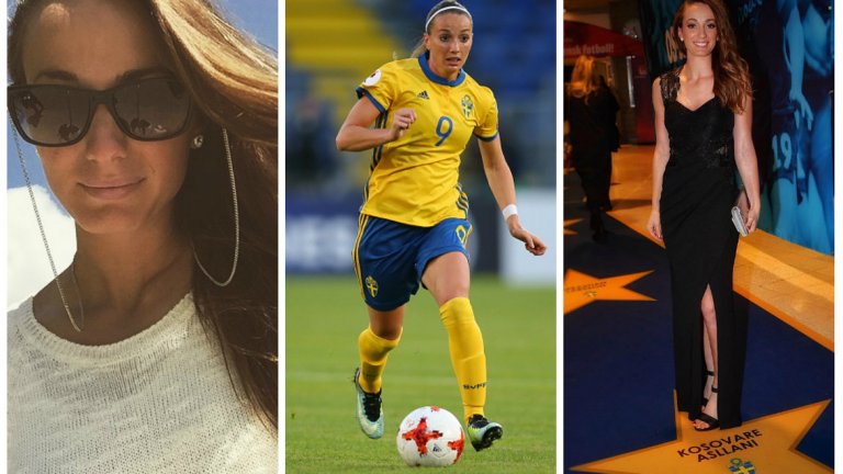 Косоваре Аслани (Швеция)
Косоваре Аслани е известна като женския Златан Ибрахимович. Тя естествено е с балкански корени, а освен това играеше в ПСЖ заедно със Златан. Нападателката на Швеция има 21 гола в над 80 мача за страната си.
