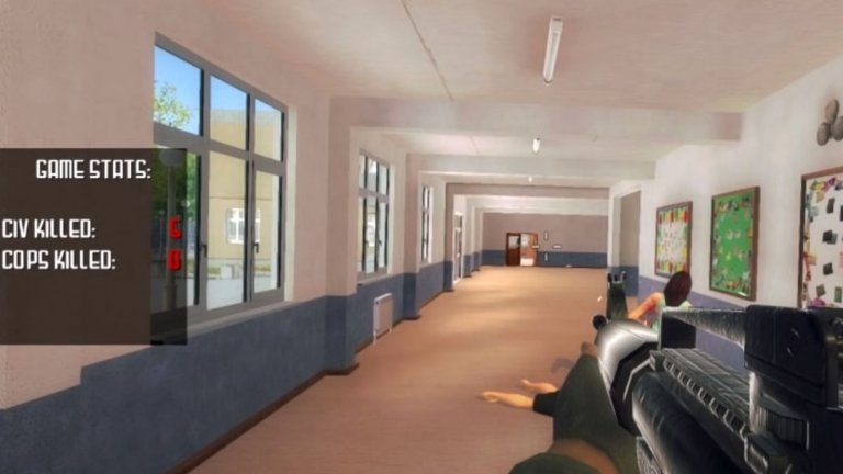 Active Shooter  (2018 г.)
Отново руска игра, която обаче се фокусира върху един от големите социални проблеми в САЩ - масовите стрелби в училища. Каква изненада, че е породила скандал, нали?
Играта на Антон Макаревский поставя играча в ситуация на стрелба в училище и дава възможност да поемете контрола над трима персонажи: член на отряд за бързо реагиране, който трябва да спре стрелеца; цивилен, който може да избяга или да се бори с нападателя; или на самия стрелец.
При последния вариант Active Shooter дава възможност цивилни, пазачи и полицаи да бъдат ликвидирани с огнестрелни и хладни оръжия, както и с гранати. 
Родители на жертви от подобни случаи в САЩ започват кампания срещу играта, още преди да е излязла. В крайна сметка от платформата Steam решават да махнат играта и дори се стига до опресняване на правилата им за каченото от гейм разработчици съдържание.
