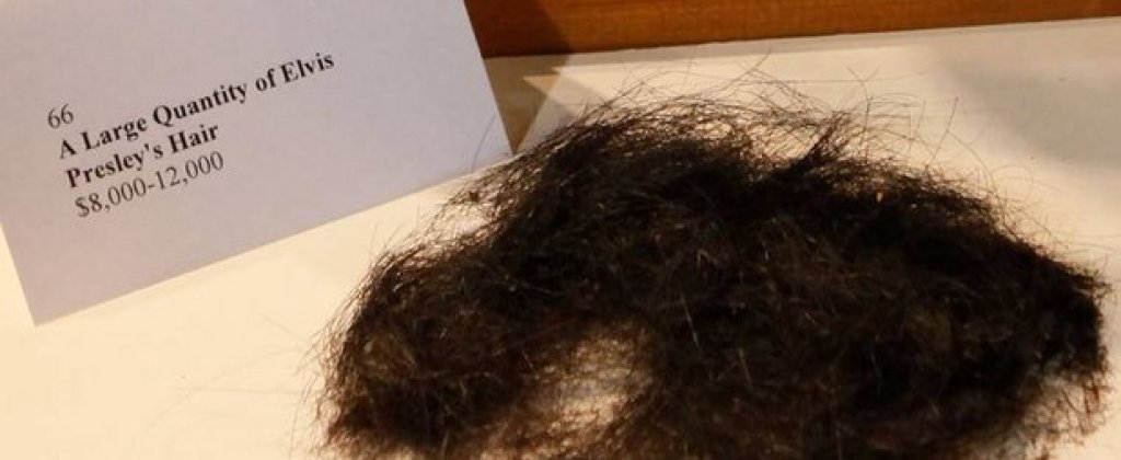 Голямо количество от косата на Елвис Пресли - предлагано на цена между 8 и 12 хил. долара