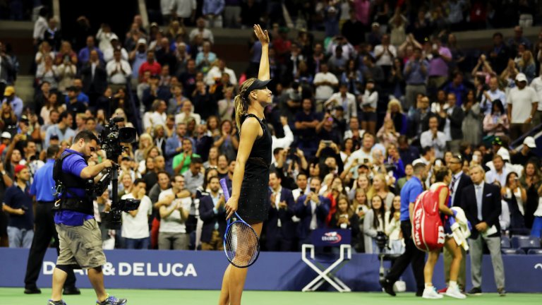 „Понякога се чудя, защо влагам целия този труд, но точно такива мачове го осмислят“, заяви Мария Шарапова след впечатляващия успех.