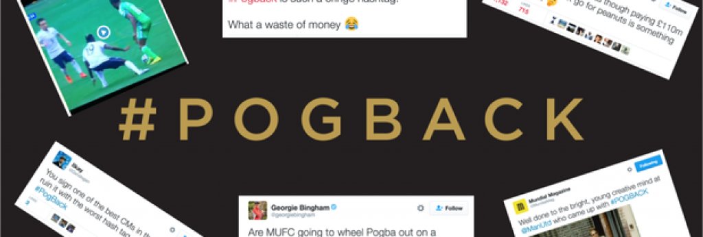 Хаштагът наистина изглежда повече като самокритика от страна на Юнайтед, които привлякоха Погба в академията си през 2009 г. и през 2012-а го оставиха да си тръгне с изтекъл договор