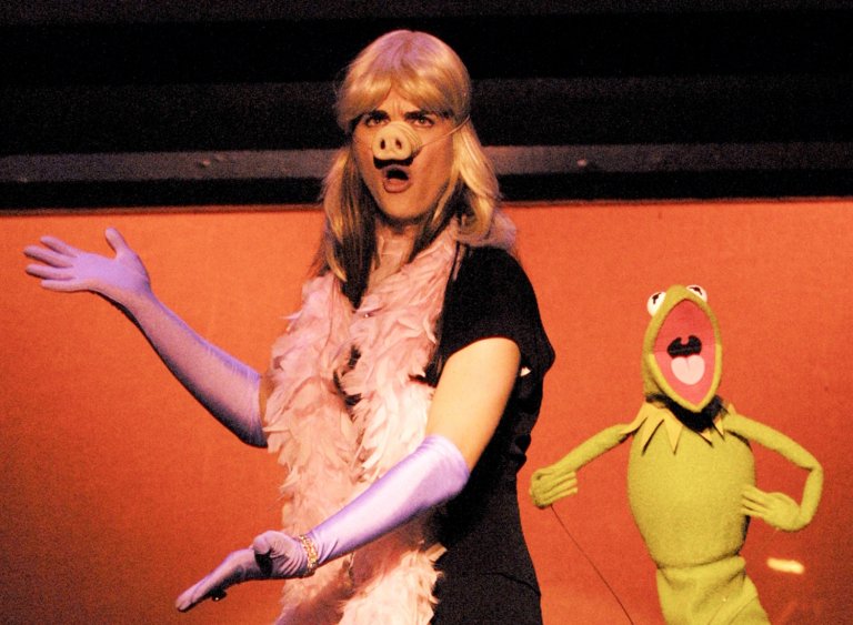 Брук Шийлдс и Кърмит в шоуто.