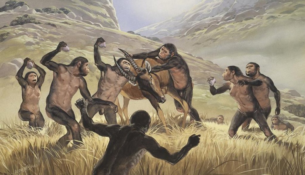 1-homo-habilis-hunting-artwork-science-photo-library