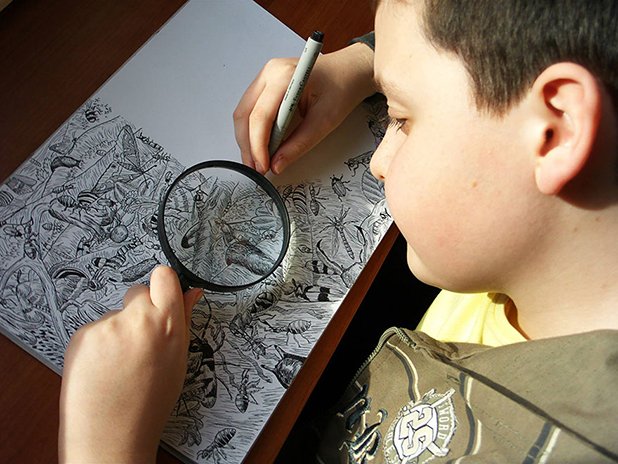 11-годишният сръбски гений Душан Кртолица се учи да рисува своите анатомично правилни картини на животни и растения