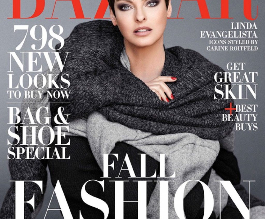 И на корицата на Harper`s Bazaar