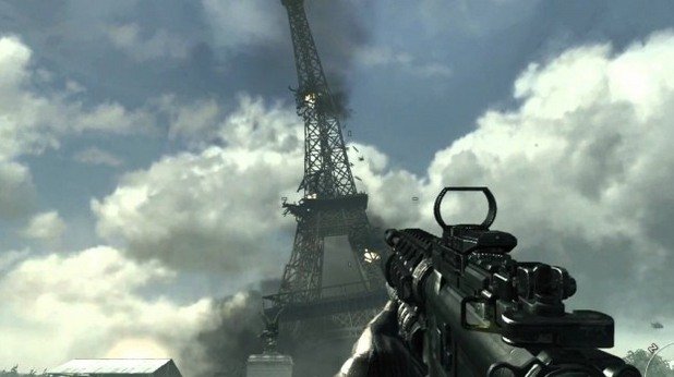 Видеоигрите редовно пресъздават реални или въображаеми терористични актове. В една от частите на поредицата Call of Duty мишена се оказва и Айфеловата кула