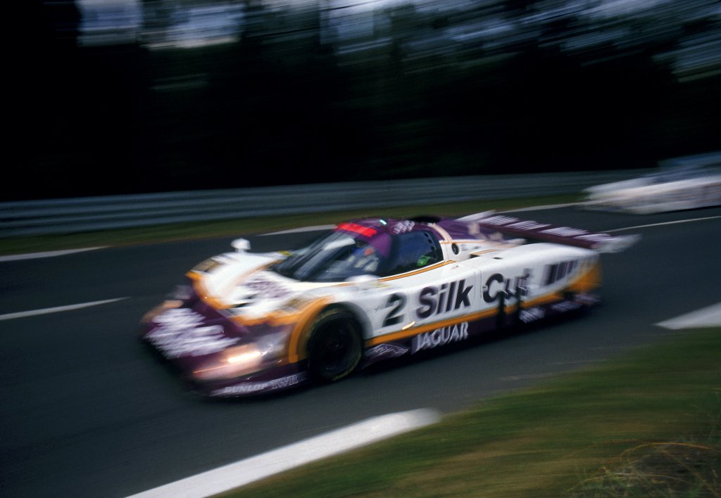 Jaguar team win the Le Mans 24 Hours race