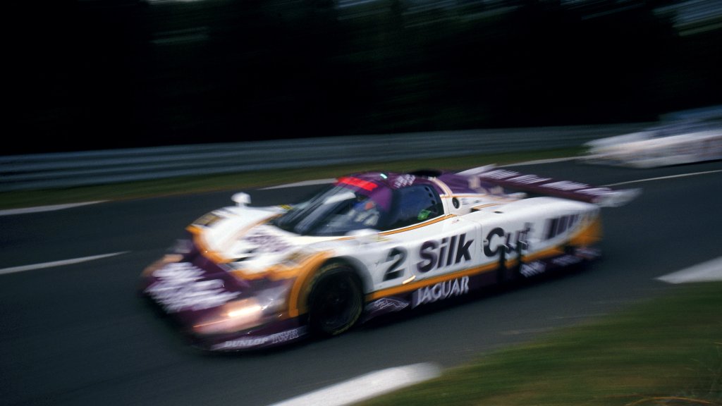 Jaguar team win the Le Mans 24 Hours race