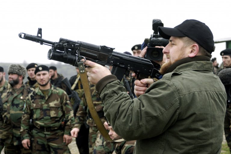 Kadyrov likes to project himself as a leader who is close to his soldiers, even if that is not always true. 