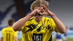 Дортмунд потопи Шалке в дербито на Рур, Хааланд с нови два гола