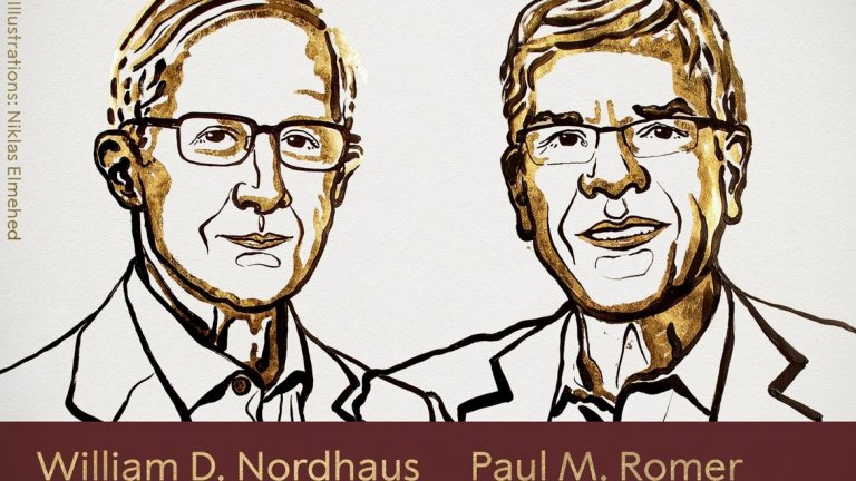 Уилям Нордхаус и Майкъл Пол Ромер предлагат нови решения на глобалните икономически проблеми