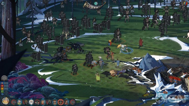 The Banner Saga 2 (PC, PS4, Xbox One, iOS, Android) 
Какво става, ако комбинирате мрачния и пълен с кървави интриги свят на "Игра на тронове" с добре изпипана походова тактическа игра? Отговорът е The Banner Saga, която бе доста успешен дебют за студиото Stoic през 2014 г. Две години и изненадващо малко реклама по-късно дойде и нейното продължение. 
The Banner Saga 2 използва формулата на оригинала, добавяйки някои доста интересни механики в битките, които непрекъснато ви карат да взимате важни решения. Играта някакси се загуби в потока нови заглавия, затова ако досега сте я пропуснали, вече е крайно време да поправите тази грешка. А най-хубавото е, че ако имате добър таблет, може да я изиграете на него, така че вашата вярна дружина бойци да е винаги с вас.