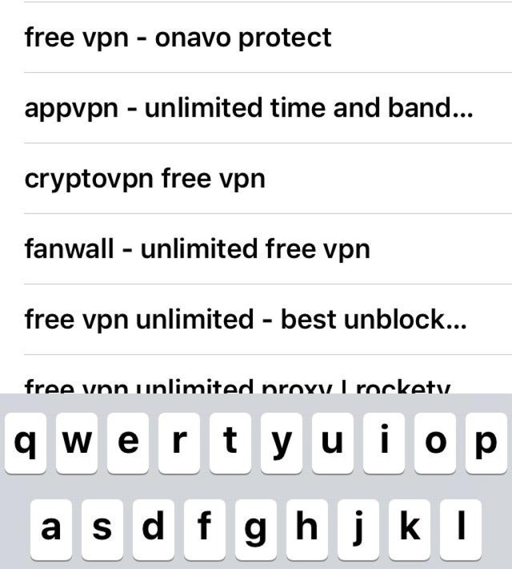 2. Може да намерите приложението по две фрази на търсене. Като free vpn или само като vpn. Скролвате надолу, докато откриете Robo VPN
