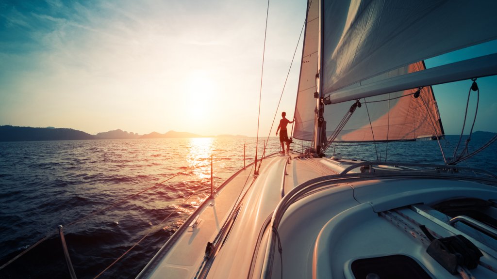 Man on the yacht