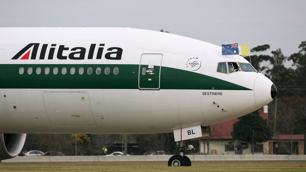 самолет, alitalia