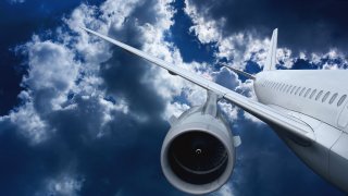 airplane flying down