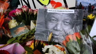 Late South African president Nelson Mandela death mourning
